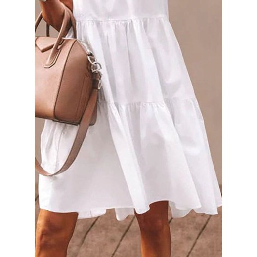Sukienka Sandbella biała oversize na spacer 