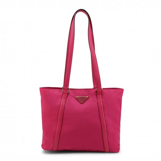 Shopper bag Prada różowa na ramię matowa