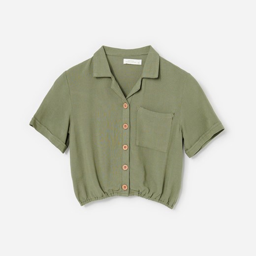 Reserved - Koszula z EcoVero™ - Zielony Reserved 110 wyprzedaż Reserved