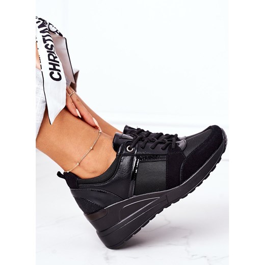 Buty sportowe damskie Vinceza sneakersy skórzane sznurowane 