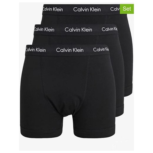 Bokserki (3 pary) w kolorze czarnym Calvin Klein XL okazja Limango Polska