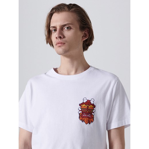 Cropp - Koszulka z nadrukiem Crash Bandicoot - Biały Cropp XS promocja Cropp