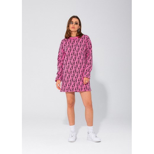 TRIBAL LOVE PINK LONGSLEEVE DRESS Local Heroes L Local Heroes