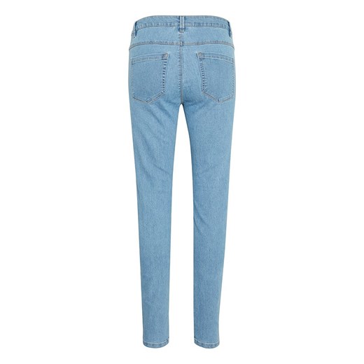 Jeansy damskie Kaffe z bawełny niebieskie casualowe 