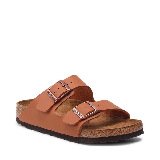 Klapki damskie BIRKENSTOCK casual na płaskiej podeszwie bez zapięcia 