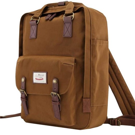 Plecak Himawari HM188XL na laptopa 17,3" USZKODZONY ZAMEK 02 OUTLET Kolor: 53. brązowy Himawari okazja inBag.pl
