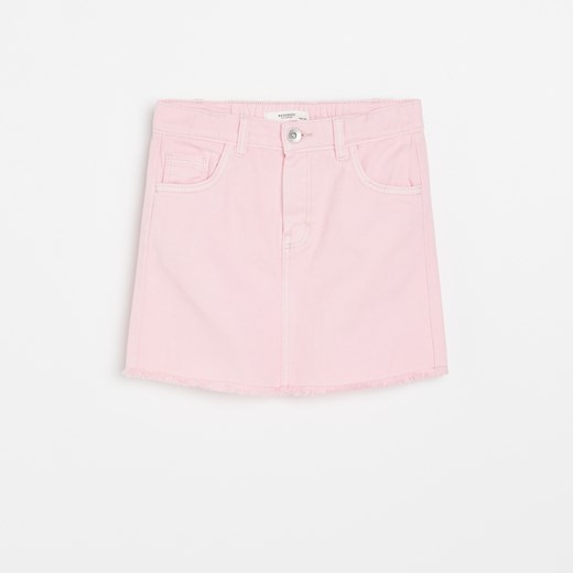 Reserved - Jeansowa spódnica - Różowy Reserved 110 okazja Reserved