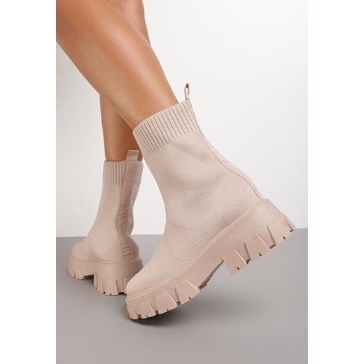 Workery damskie Renee zamszowe bez zapięcia 