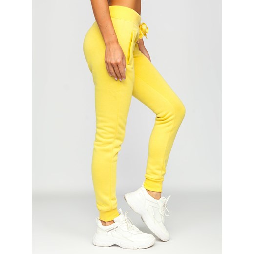 Żółte spodnie dresowe damskie Denley CK-01-33 S denley damskie