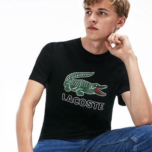 T-shirt męski Lacoste Czarny (S) Lacoste L okazyjna cena Laumast