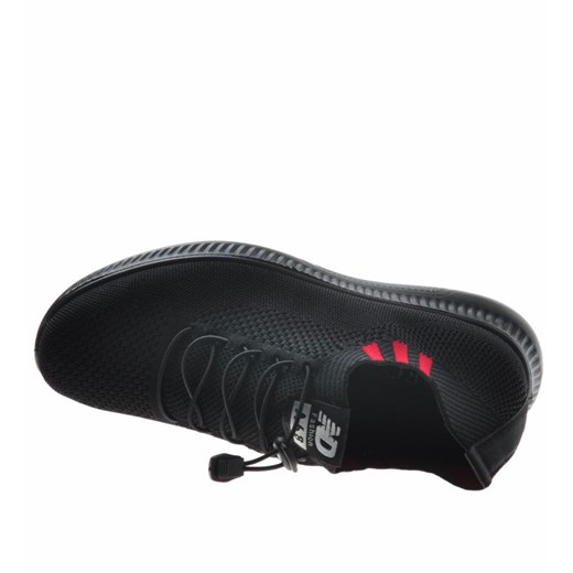 Buty sportowe męskie czarne Pantofelek24 wiązane 