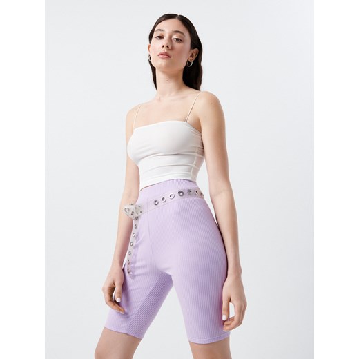 Cropp - Gładki crop top - Biały Cropp M okazyjna cena Cropp