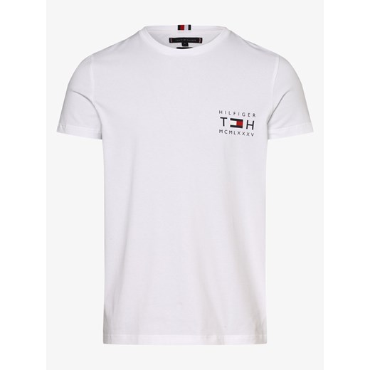 Tommy Hilfiger - T-shirt męski, biały Tommy Hilfiger M vangraaf