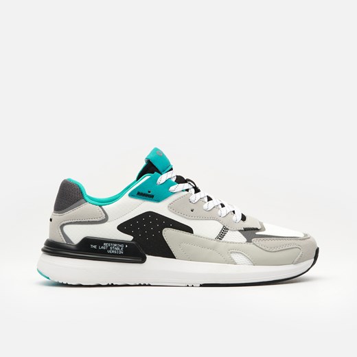 Cropp - Sneakersy z kolorowym detalem - Biały Cropp 43 Cropp okazyjna cena