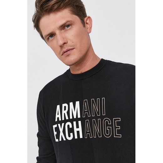 Sweter męski Armani Exchange z napisami 