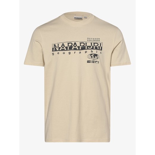 Napapijri - T-shirt męski, biały Napapijri XL vangraaf