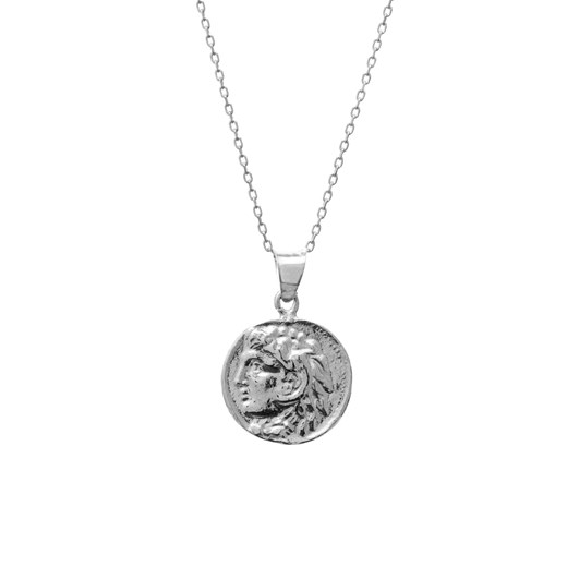 Naszyjnik TRENDY srebrny z monetą 1,4 cm  ANIA KRUK