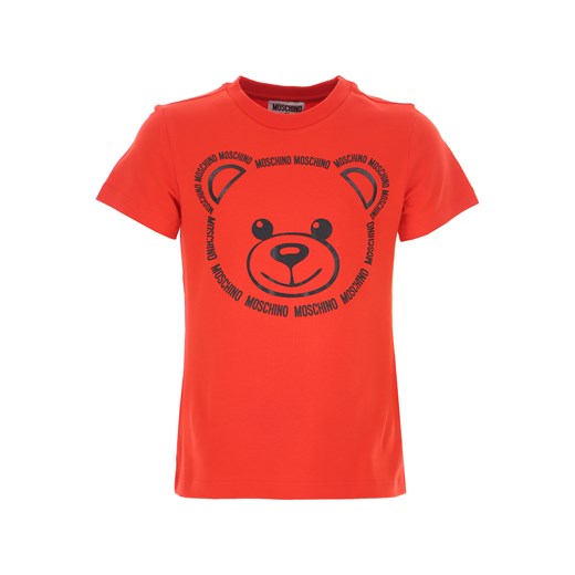 T-shirt chłopięce czerwony Moschino 