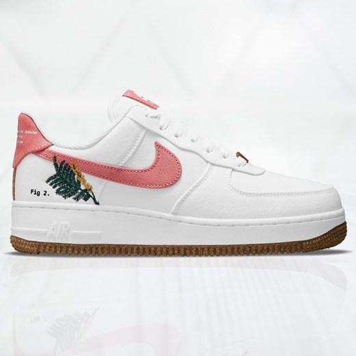 Buty sportowe damskie białe Nike air force na wiosnę płaskie sznurowane 
