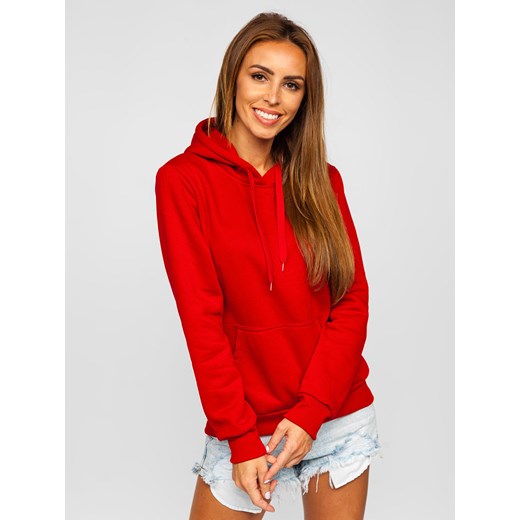 Bluza damska ciemnoczerwona kangurka Denley W02 M promocja denley damskie