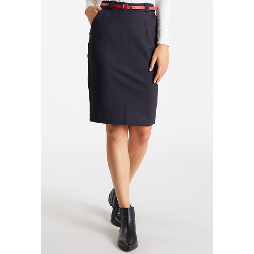 Spódnica MONNARI granatowa z wiskozy