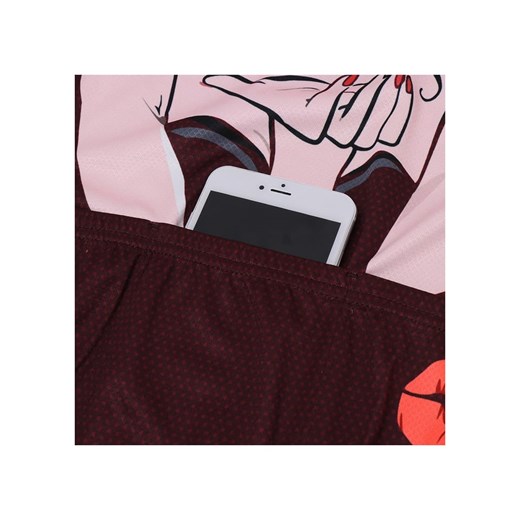 Bluzka damska czerwona Protective z okrągłym dekoltem 