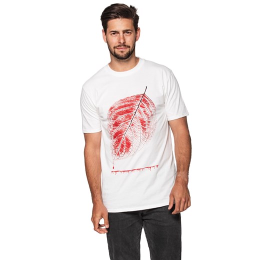 T-shirt męski UNDERWORLD Leaf biały Underworld XL morillo okazyjna cena