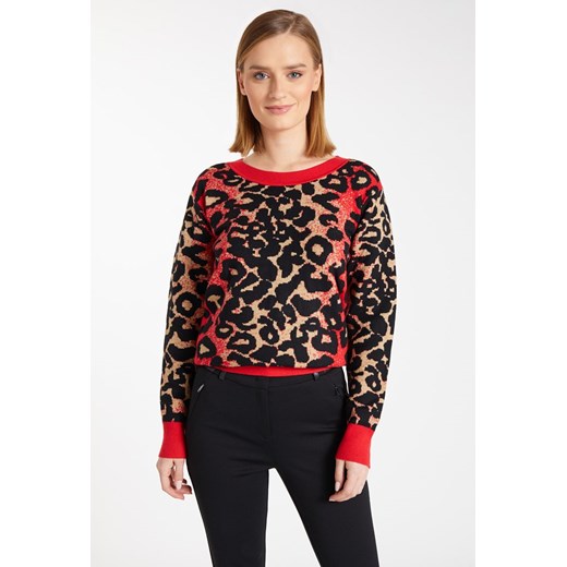 Wzorzysty sweter damski M MONNARI