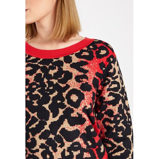 Wzorzysty sweter damski XL MONNARI
