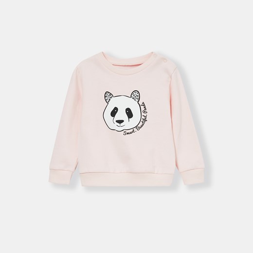 Sinsay - Bluza niemowlęca Panda - Różowy Sinsay 68 Sinsay