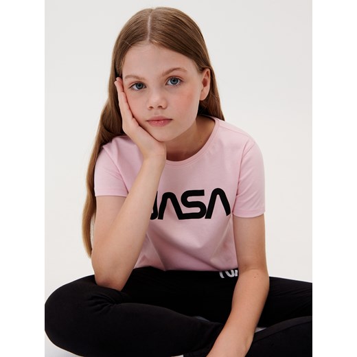 Sinsay - Koszulka NASA - Różowy Sinsay 152 Sinsay