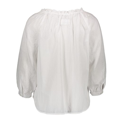 Lniana bluzka w kolorze białym 36 wyprzedaż Limango Polska
