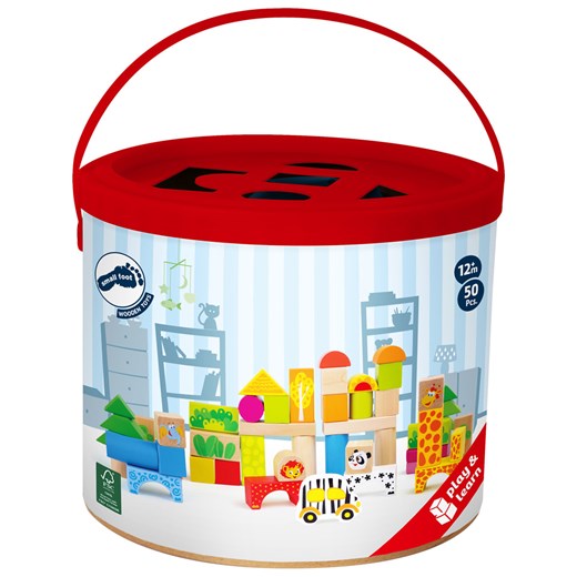 Drewniane klocki "Zoo" - 12m+ Legler onesize promocyjna cena Limango Polska
