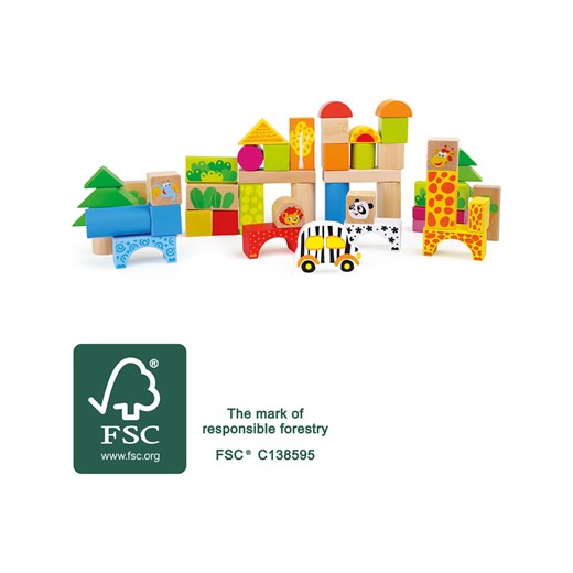 Drewniane klocki "Zoo" - 12m+ Legler onesize okazyjna cena Limango Polska