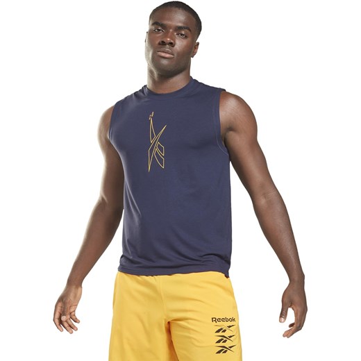 T-shirt męski Reebok wiosenny z krótkimi rękawami 