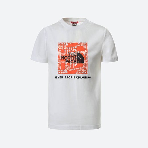 T-shirt chłopięce The North Face z krótkim rękawem z napisami 