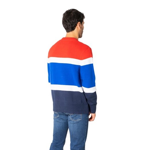 tommy hilfiger jeans - Tommy Hilfiger Jeans Sweter Mężczyzna -  LINEAR LOGO  - Czerwony M Italian Collection