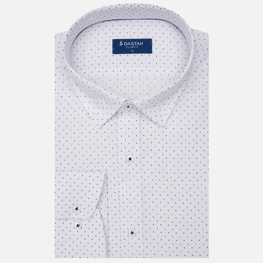Koszula Slim Fit Dots Blue XXL DASTAN promocyjna cena
