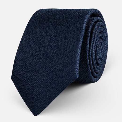 Krawat Navy Texture uniwersalny DASTAN