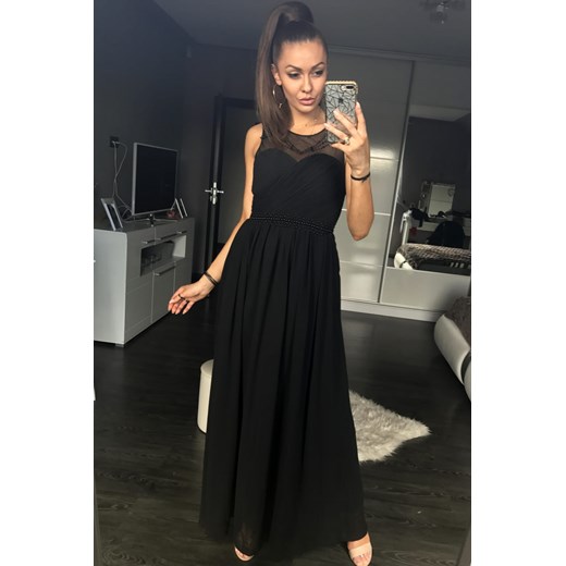 Sukienka Yournewstyle gorsetowa bez rękawów maxi 