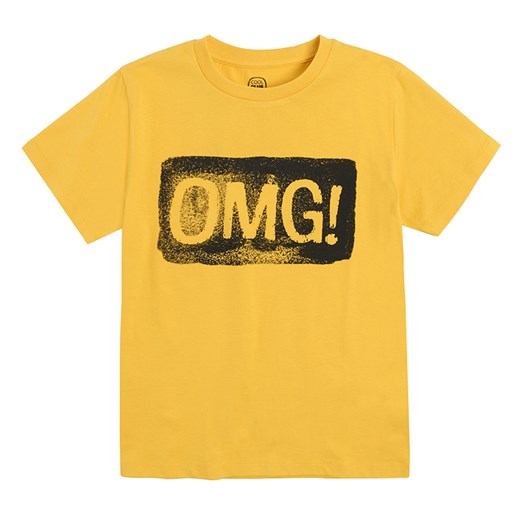 Cool Club, T-shirt chłopięcy, żółty, OMG Cool Club 140 smyk