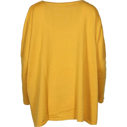 Sweter w kolorze żółtym Zwillingsherz onesize Limango Polska okazja