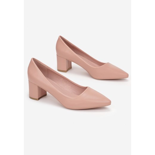 Czółenka Born2be w noskiem w szpic eleganckie na słupku bez zapięcia 