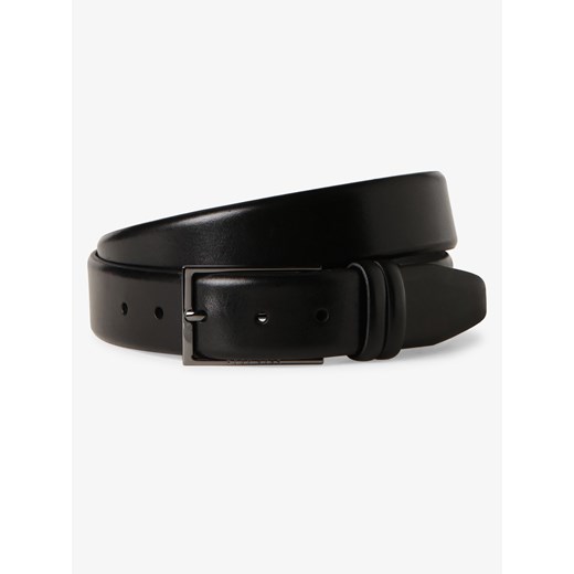 BOSS Męski pasek skórzany Mężczyźni skóra czarny jednolity 105 vangraaf