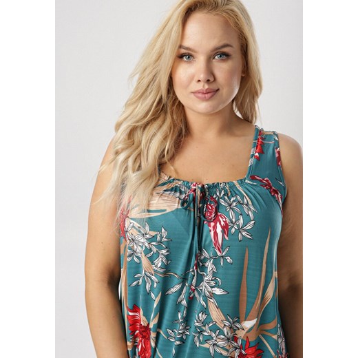 Miętowa Sukienka Galidora XXL/XXXL promocja Born2be Odzież