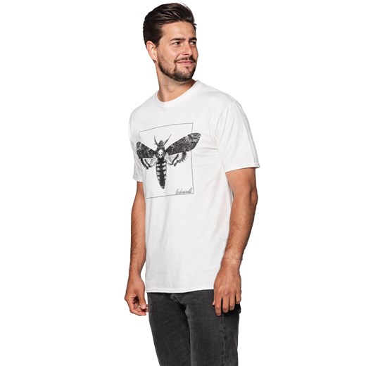 T-shirt męski UNDERWORLD Night Butterfly biały Underworld XXL morillo wyprzedaż