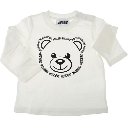 Moschino Koszulka Niemowlęca dla Chłopców, kremowy, Bawełna, 2021, 18M 18M 2Y 3M 3Y 6M 9M Moschino 18M RAFFAELLO NETWORK