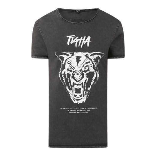 T-shirt z efektem sprania model ‘Angry Wren’ Tigha S Peek&Cloppenburg 