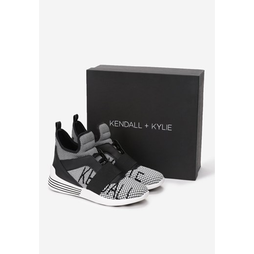 Szaro-Czarne Sneakersy Kendall + Kylie Streetwear Renee 38.5 promocyjna cena renee.pl