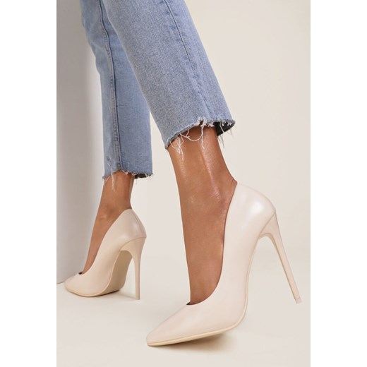 Beżowe Szpilki Delicate Renee 39 renee.pl